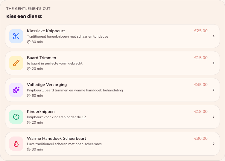 Schermafbeelding: Boeken in een paar klikken